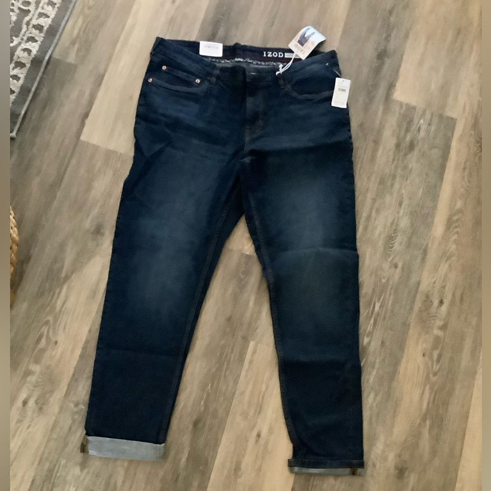 IZOD Men's Comfort Stretch Slim Taper Jeans Sz 36 X34